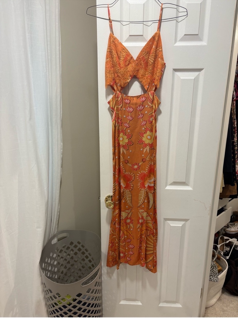 Farm Rio x Anthropologie V-Neck Cutout Maxi Dress - Picture 7 of 8